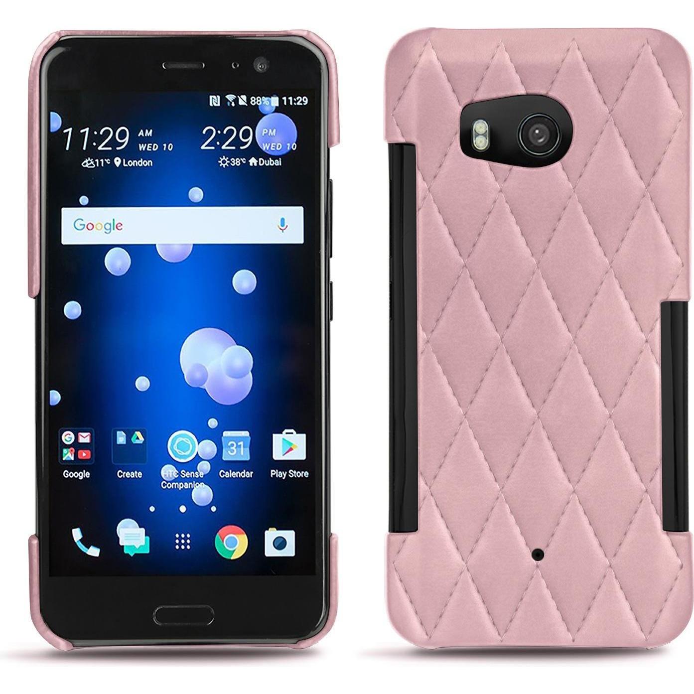 Thumbnail - Noreve Lederschutzhülle (HTC U11), Smartphone Hülle, Rosa