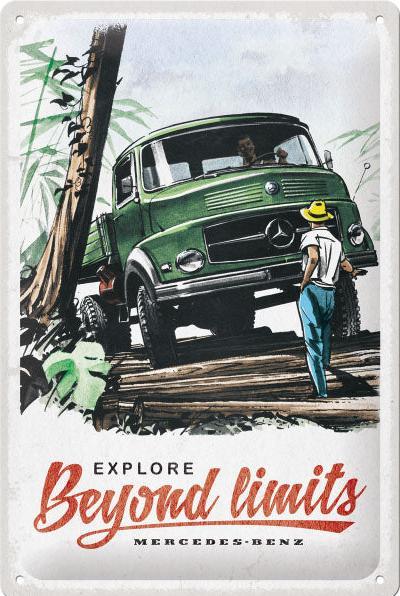 Image du produit Nostalgic-Art Merchandising Blechschild. Daimler Trucks / Beyond limits