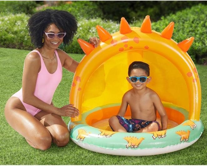 Produktbild Polygroup Babypool mit Sonnenschutz - Dinosaurier
