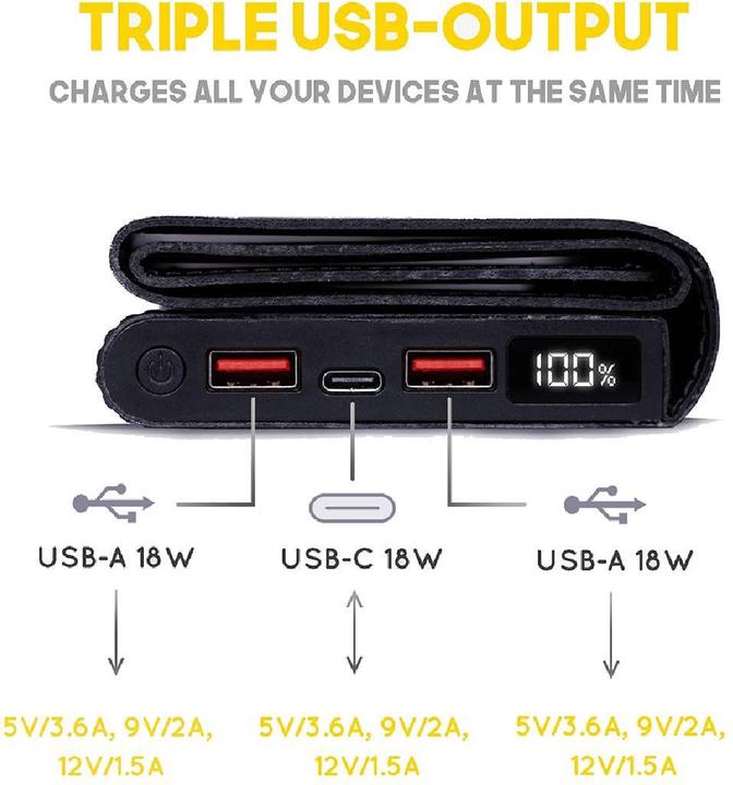 Image du produit Sunslice Batterie solaire portable 8W "Electron" (10000000 mAh, 8 W, 20 Wh)