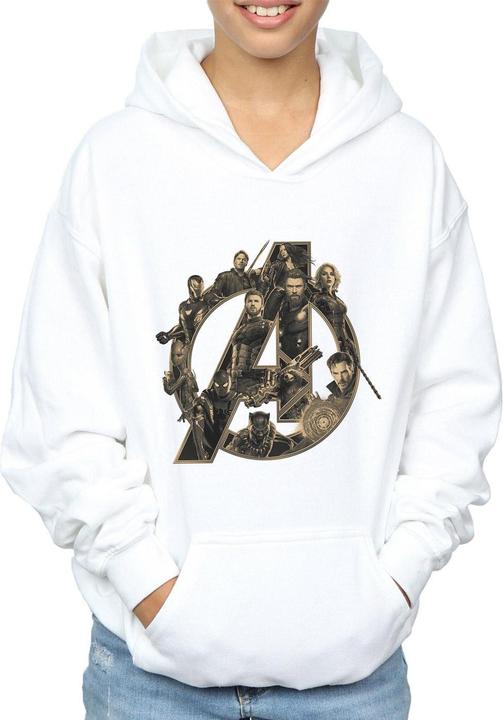 Immagine prodotto Avengers Infinity War Logo Felpa con Cappuccio Ragazzi (128)