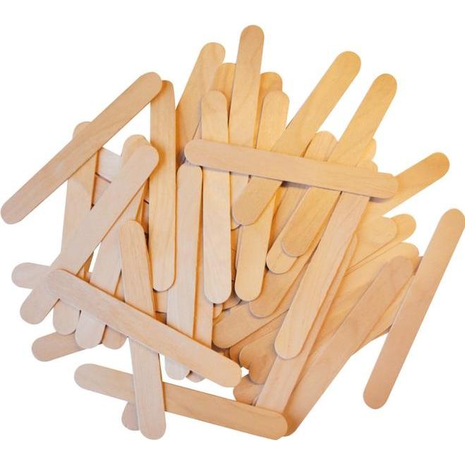 Playbox Holzstäbchen Natur - 100 Stück
