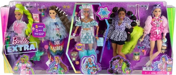 Productafbeelding Barbie Extra Modepop - 5 poppen met huisdier - pop