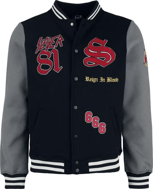 Actual product image Slayer Reign In Blood Varsity Jacket (L, M)