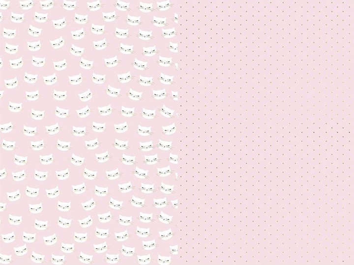 Actual product image Partydeco Gift Wrapping Paper Cat Pink (Wrapping paper, 2 x)