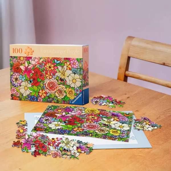 Immagine prodotto Ravensburger Puzzle 12001364 - Finestra di fiori - Puzzle per anziani e senior, con 100 (100 pezzi)