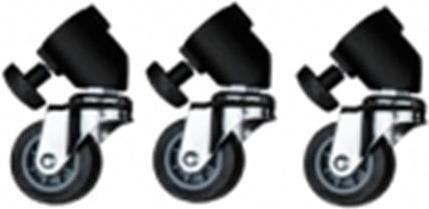 Walimex pro Stativrollen Pro 3er Set (Stativfuss)