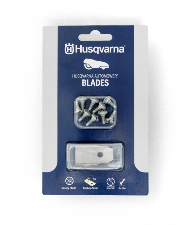 Actual product image Husqvarna Set of blades 9 pieces (Mowing robot, Lawn mower blades + replacement blades garden machinery)
