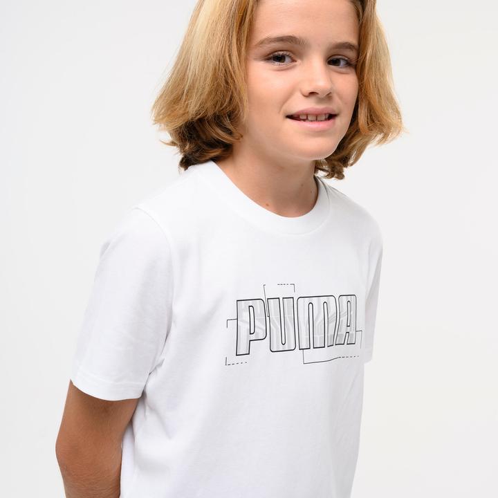 Produktbild Decathlon T-Shirt Kinder Baumwolle - Print weiss (164)