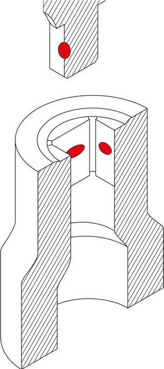 Produktbild Matador MAT 4081 0160 - Steckschlüssel-Einsatz, Zündkerzeneinsatz, 1/2, 16, Gummi (40810160) (16 mm)