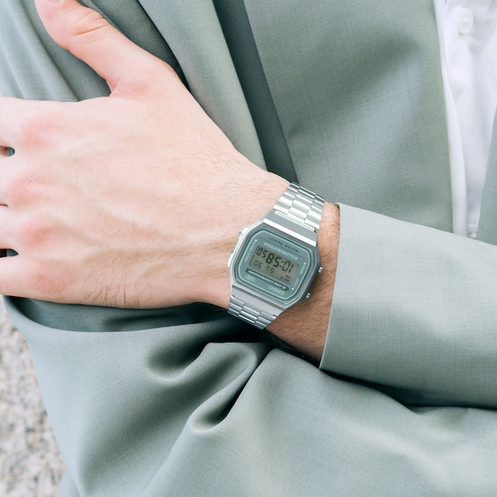 Produktbild Casio Tranquil Urban Colors - A168WA-3AYES (Chronograph, 36.30 mm)
