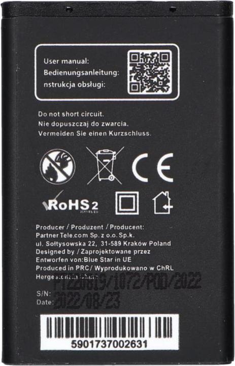 Produktbild NoName Akku Blue Star BLUE STAR Akku für NOKIA 3100 / 3650 / 6230 / 3110 Classic 900 mAh