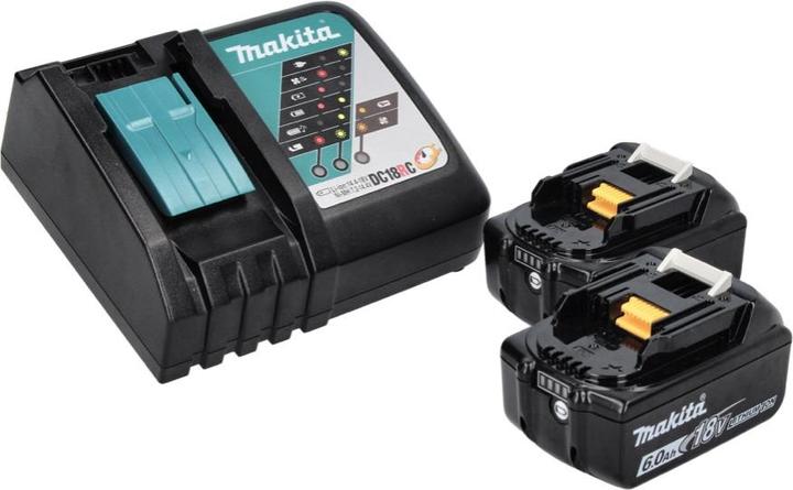 Produktbild Makita DBO 180 RGJ Akku Exzenterschleifer 18 V 125 mm + 2x Akku 6,0 Ah + Ladegerät + Makpac (Exzenterschleifer)