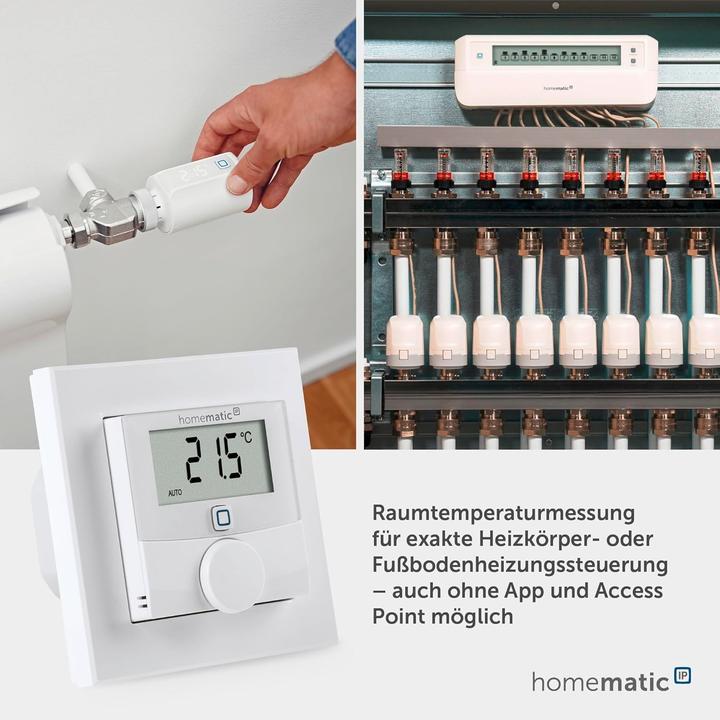 Actual product image Homematic IP Smart Home wall thermostat with switch