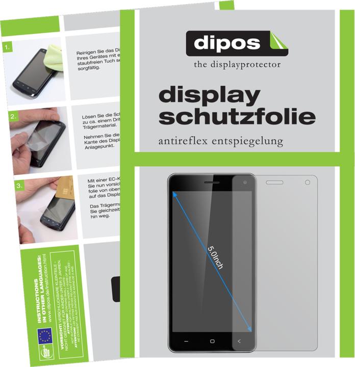 Dipos Pellicola Protettiva Antiriflesso Per VKWORLD F1 (4,5 Pollici) - Confezione Da 2, Made In Germany