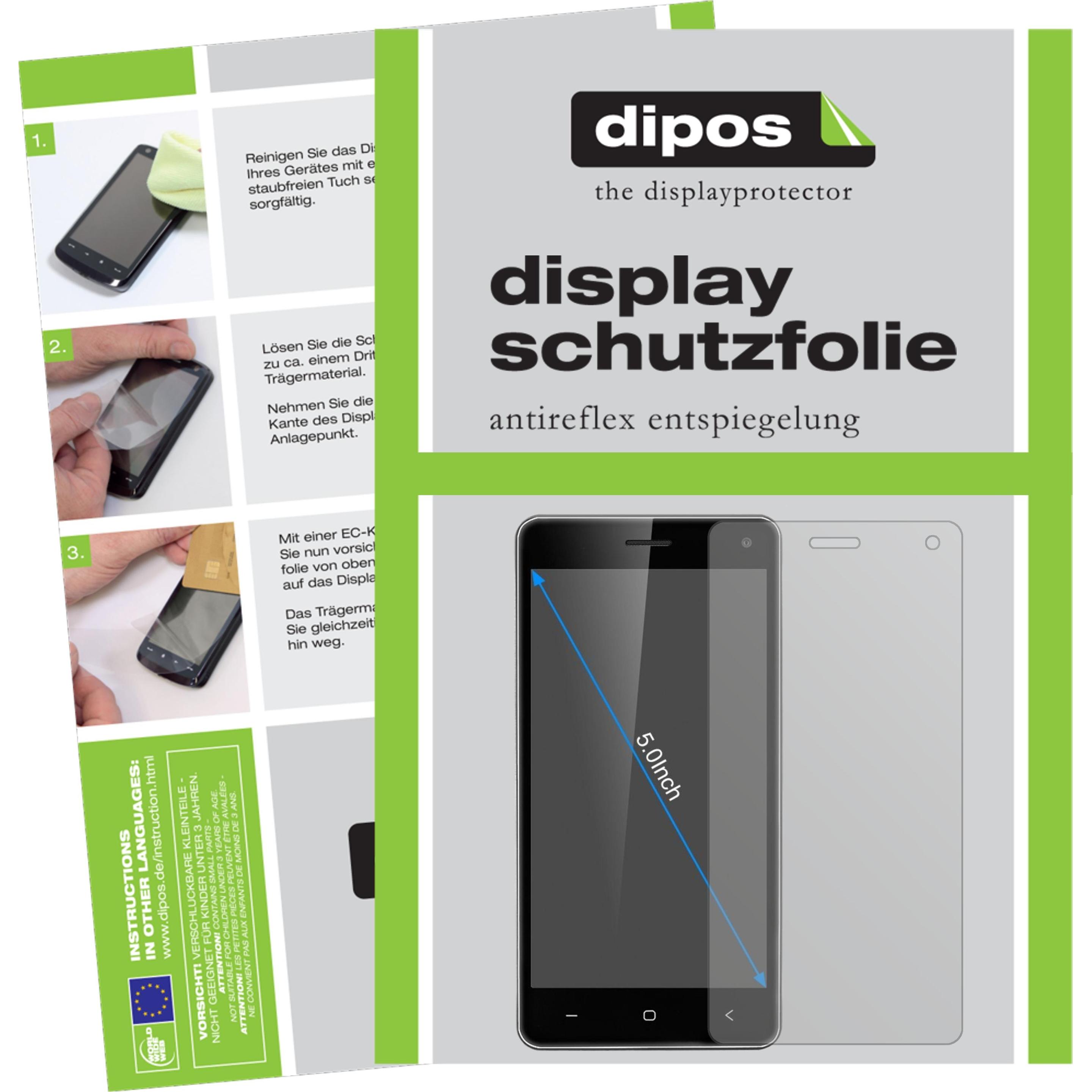 Dipos Displayschutzfolie Antireflex (2 Stück, VKworld T5), Smartphone Schutzfolie, Transparent