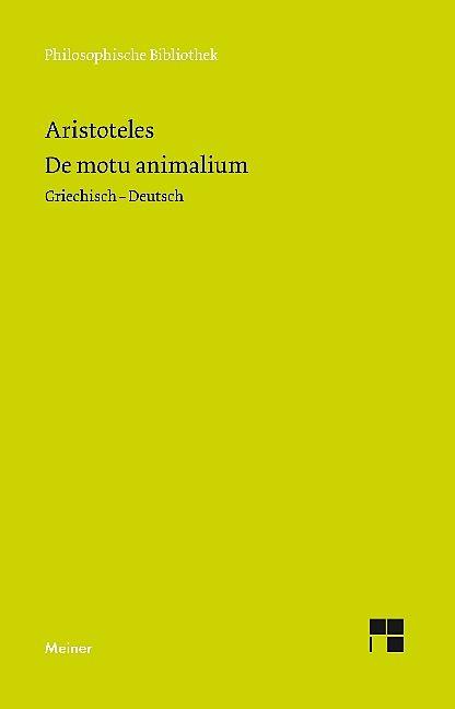 Produktbild De motu animalium (Deutsch, Aristoteles, 2018)