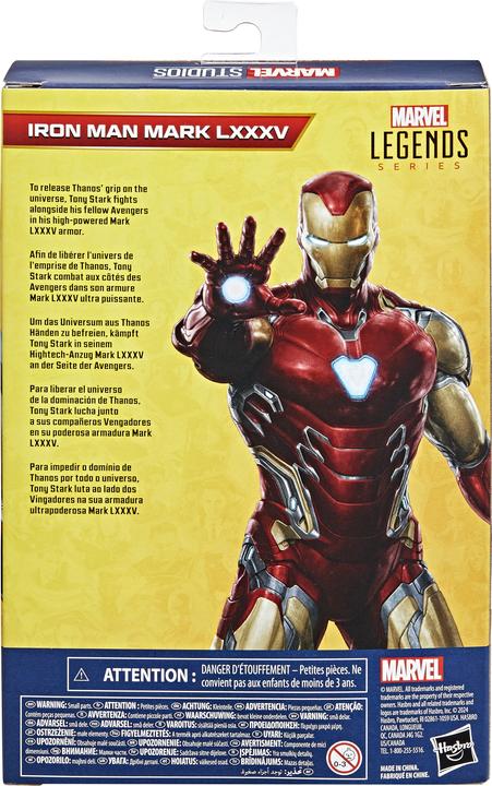 Image du produit Hasbro Marvel Studios Marvel Legends Iron Man Mark LXXXV