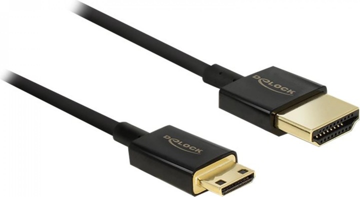 Produktbild Delock HDMI-A/HDMI Mini-C, HDMI-Kabel HDMI Typ A (Standard) HDMI Type C (Mini) (3 m, HDMI)