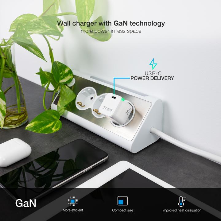 Immagine prodotto Tooq Technology TooQ TQWC-GANPD30WT, Indendørs, Vekselstrøm, Hvid (30 W)