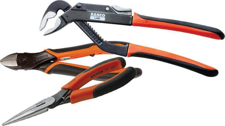 Productafbeelding Bahco Tangen-set bestaande uit ERGO Bidetang 2101G-160IPERGO 8224IP WaterpomptangERGO Naaldneustang (390 mm)