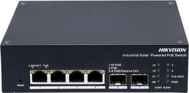Actual product image Hikvision 4 Port Gigabit Smart Managed (4 ports)