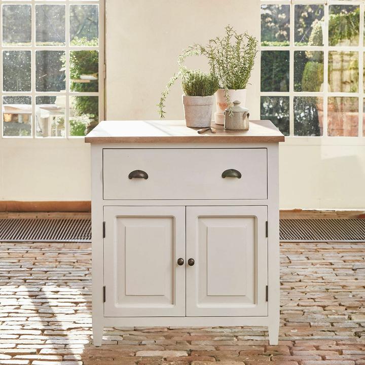 Image du produit Loberon Armoire Vauthiermont crème/marron (80 x 60 x 86 cm)