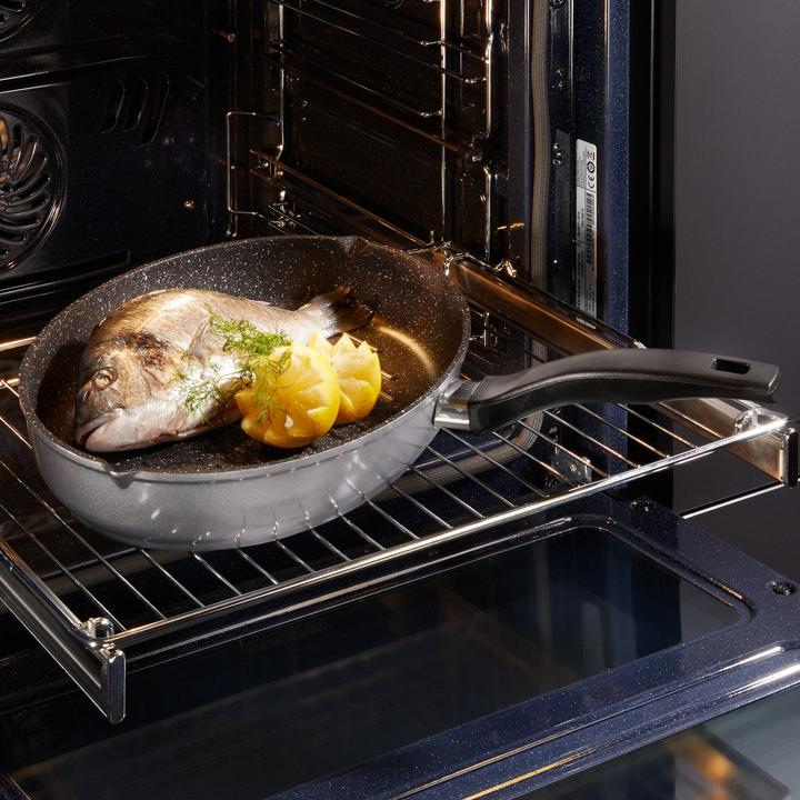 Produktbild Stoneline Fischpfanne, Schnitzelpfanne, 35x24 cm, mit Deckel, Induktion und Antihaftbeschichtung (Pfannenset + Topfset, Aluminiumguss)