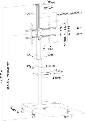 Produktbild Neomounts PLASMA-M1900E (Universal, 70", 50 kg)