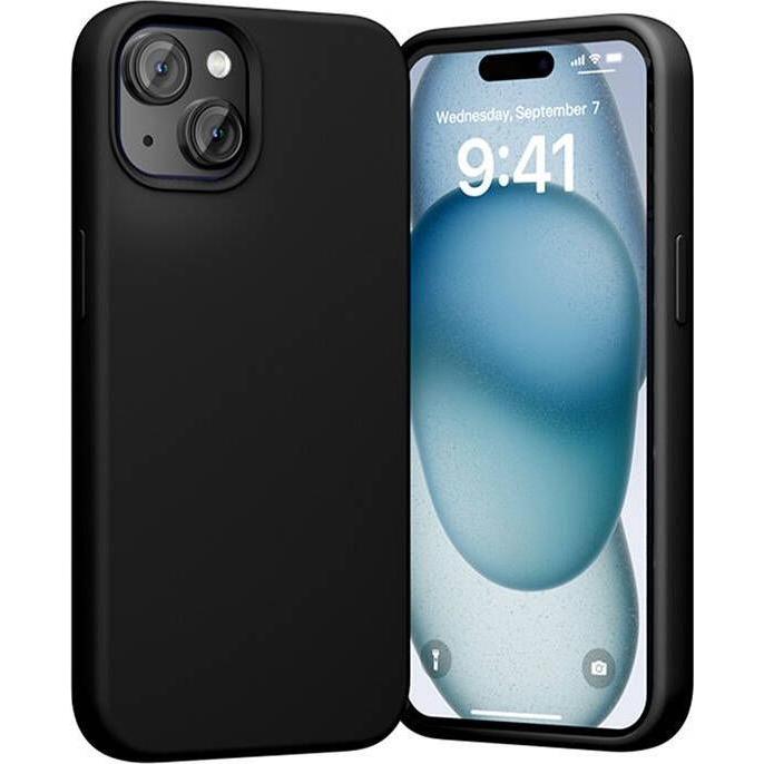 Thumbnail - Vention KUFB0-10 Silicone Case for iPhone 15 (black) (Apple iPhone 15), Smartphone Hülle, Schwarz