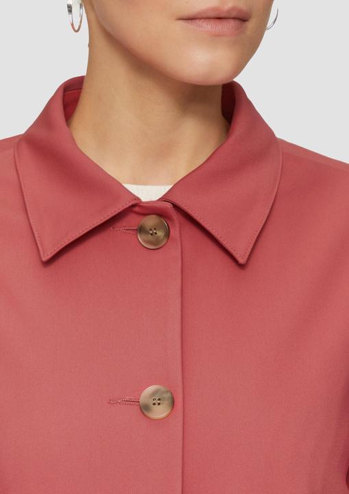 Produktbild S.Oliver Indoor-Jacke Kurze Jacke aus Baumwollsatin mit aufgesetzten Taschen (48)
