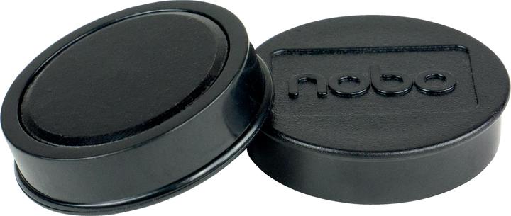 Actual product image Nobo Magnet round 38mm 1915312 black 10 pieces (10 x)