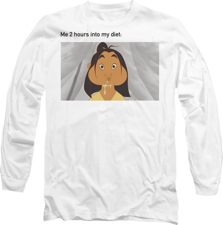 Immagine prodotto Mulan Diet Fail Meme Maglietta Adulto Unisex (XL)