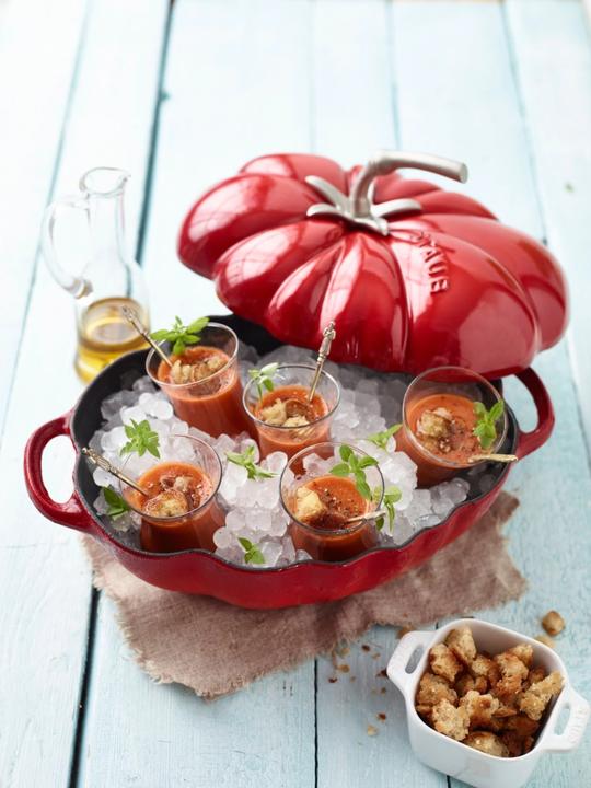 Productafbeelding Staub Cocotte "Tomaat (25 cm, Braadpan + kasserol, Gietijzer)