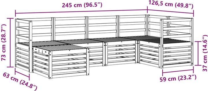 Produktbild vidaXL Outdoor-Sofa