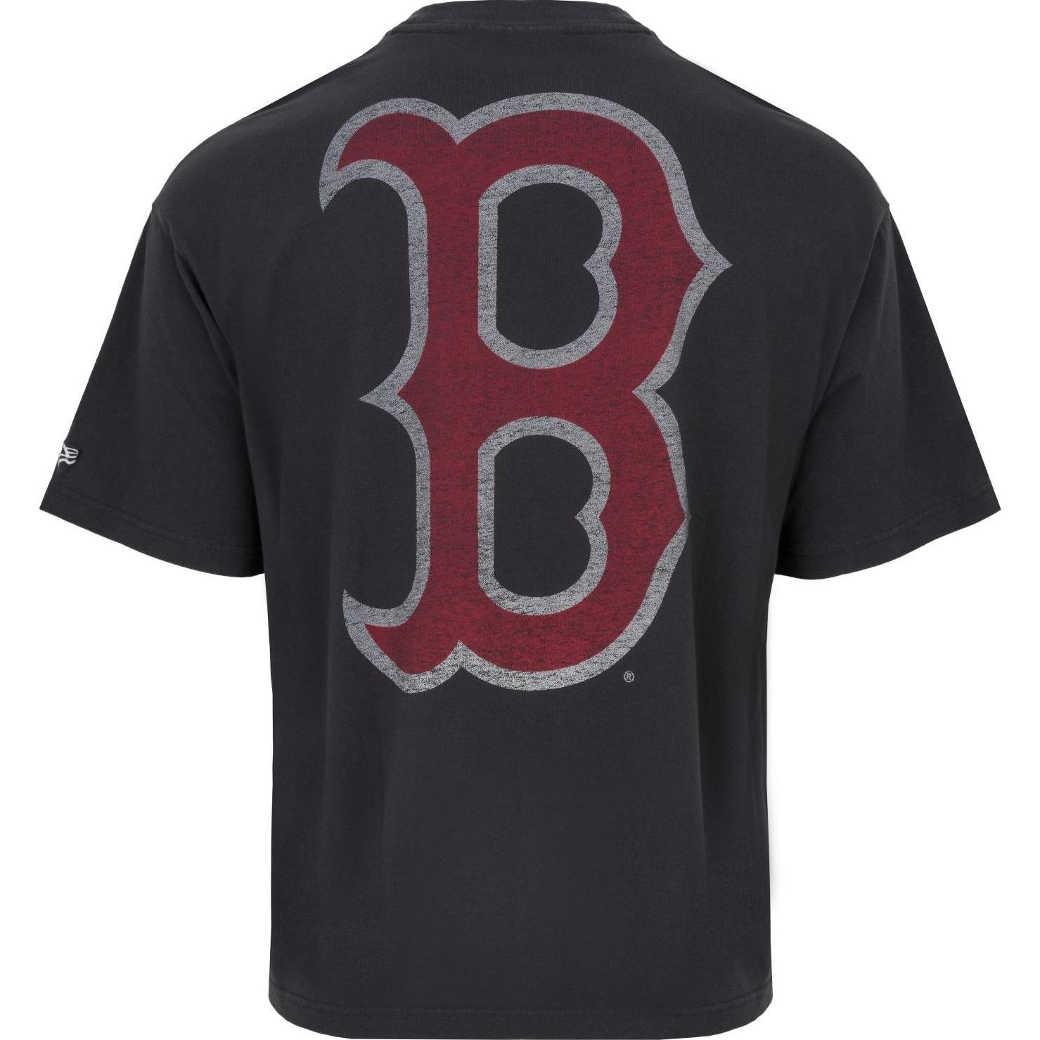 Thumbnail - New Era, Herren, Shirt, Oversized Shirt - WASHED Boston Red Sox - S, Schwarz, (S)