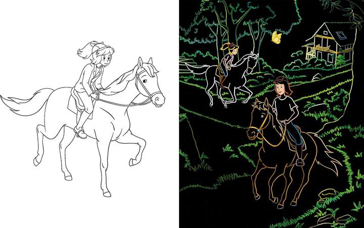 Immagine prodotto Bibi & Tina - Mein pferdestarkes Kritzel-Kratzel-Buch