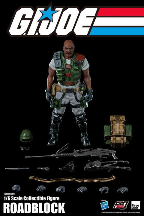 Actual product image ThreeZero G.I. Joe figurine FigZero 1/6 Roadblock 30 cm