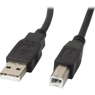 Lanberg USB-A M USB-B M 2.0 cable 0.5m (0.50 m, USB 2.0), USB Kabel