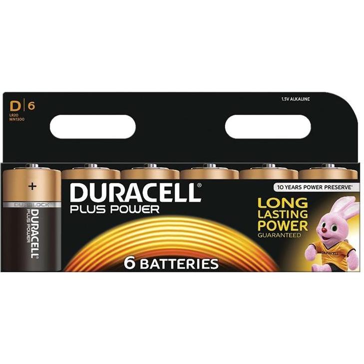 Thumbnail - Duracell Plus (6 Stk., D, 18000 mAh), Batterien + Akkus