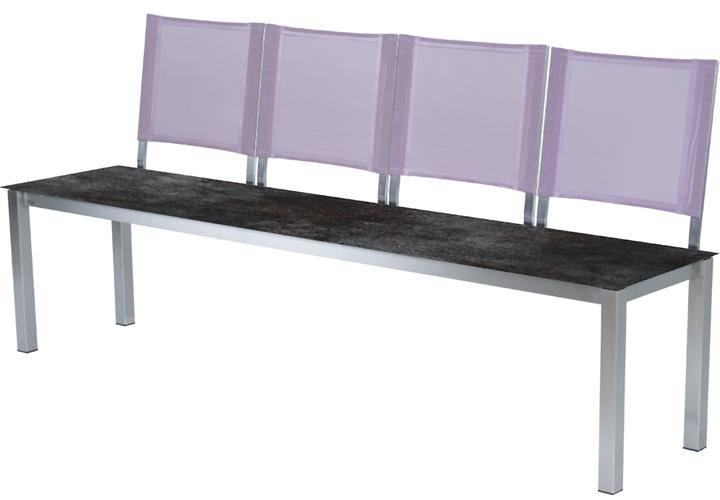 Edelstahl gebürstet, Lila, Oxido Darknight