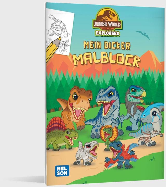 Actual product image Jurassic World Explorers: My thick colouring pad