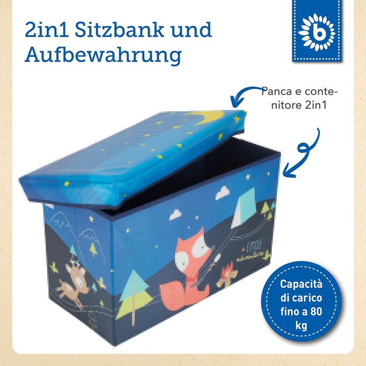 Image du produit Bieco 2in1 Aufbewahrungsbox und Bank Scout Camp