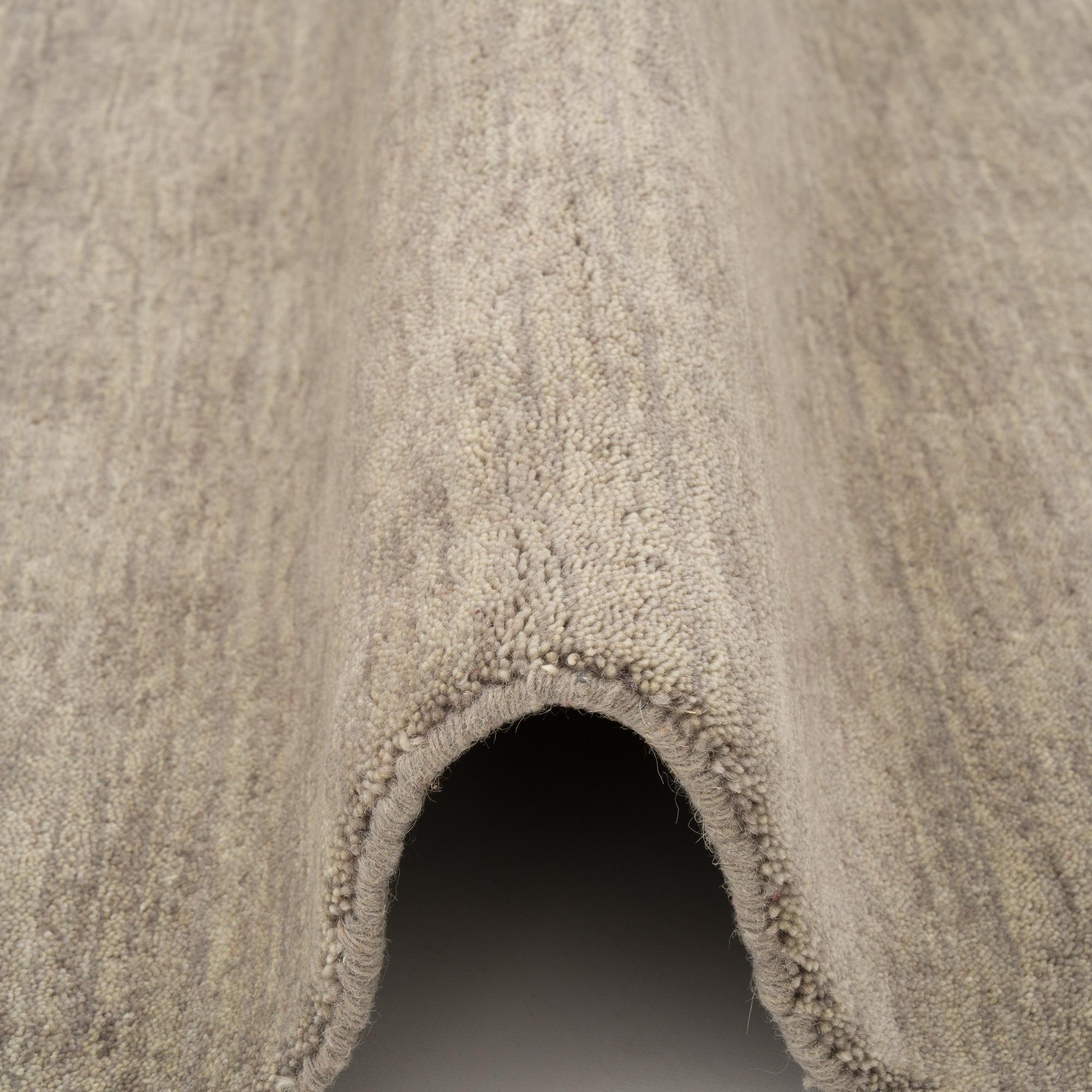 Thumbnail - Pergamon, Teppich, Wolle Natur Teppich Gabbeh Einfarbig (140 x 200 cm)