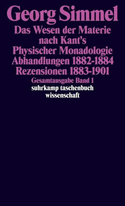 Produktbild Gesamtausgabe in 24 Bänden (Deutsch, Georg Simmel, 2000)