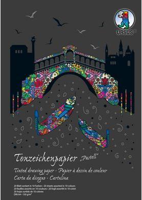 Produktbild Ursus Tonzeichenpapier 130 g/m 2 Pastell (130 g/m², 10x)