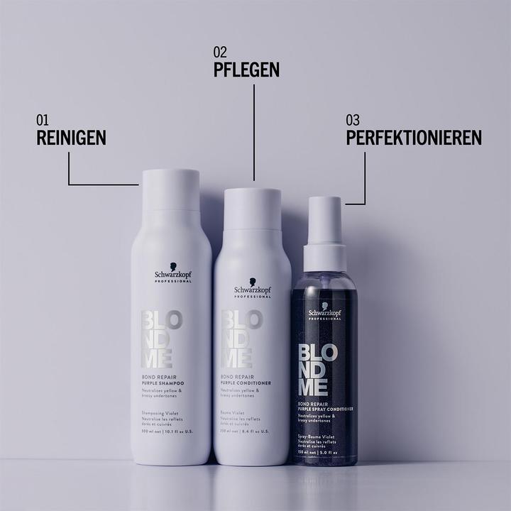 Actual product image Schwarzkopf Professional BLONDME Bond Repair Lila Conditioner (250 ml)