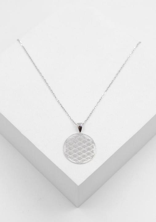 Actual product image Muau Anhänger Blume des Lebens (750/18K white gold)