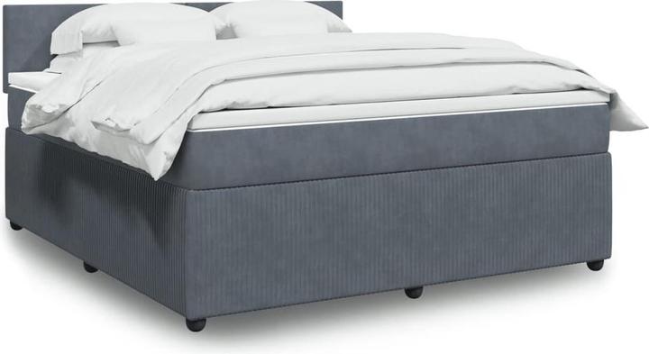 Immagine prodotto vidaXL Bo x letto a molle con materasso 180 x 200 cm in velluto (180 x 200 cm)