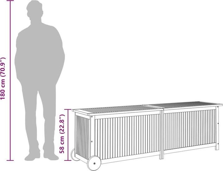 Actual product image vidaXL Gartentruhe